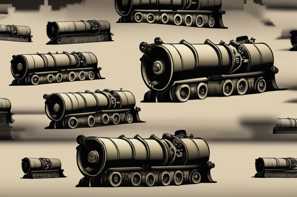 Prompt: Steamroller wallpaper 