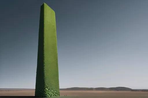 Prompt: The pea monolith 