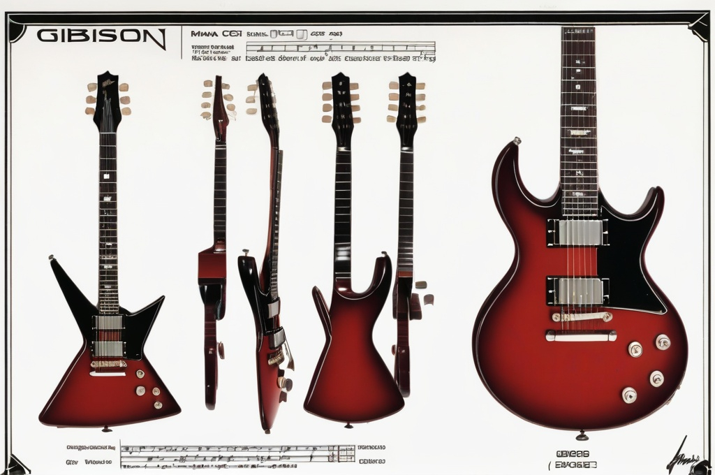 Prompt: 1986 Gibson Spark spec sheet 