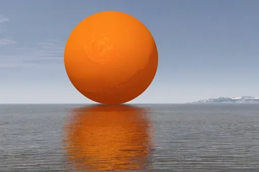 Prompt: The orange of the westering sun