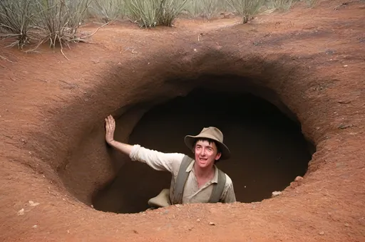 Prompt: Waltzing Matilda fell in a hole 