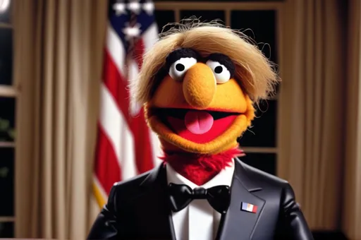 Prompt: The first muppet president 