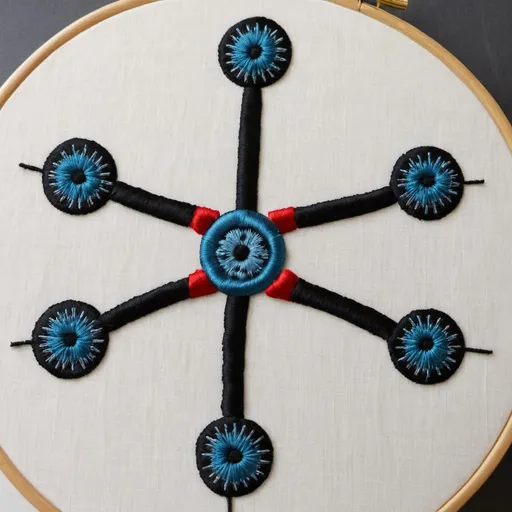 Prompt: Why shar noyt pluth embroidered gort