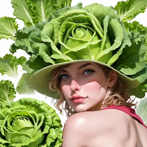 Prompt: Rolling skin thunder estrogen organic perspiration lettuce hats