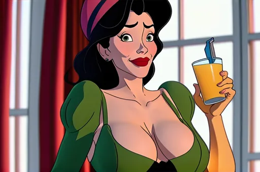 Prompt: Disney MILF posting thirst on main