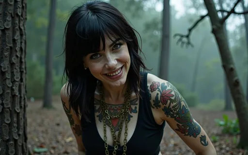 Prompt: Malevolent titsister Tina hardcore