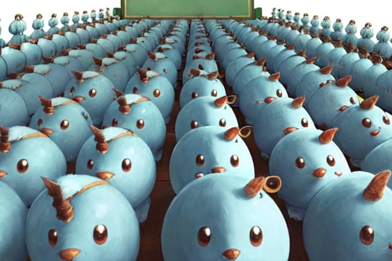 Prompt: Gunts as far as the eye can see; gunts, gunts, gunts!