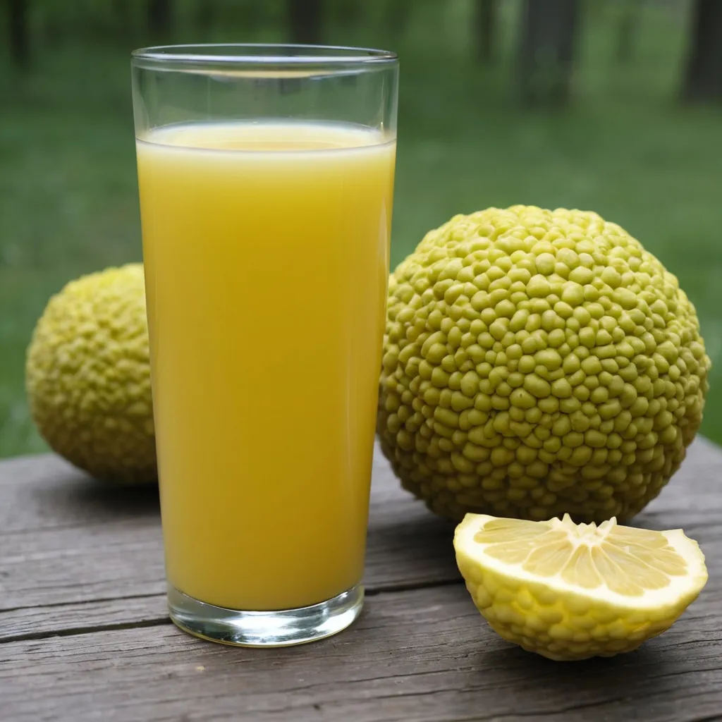 Prompt: Osage orange juice