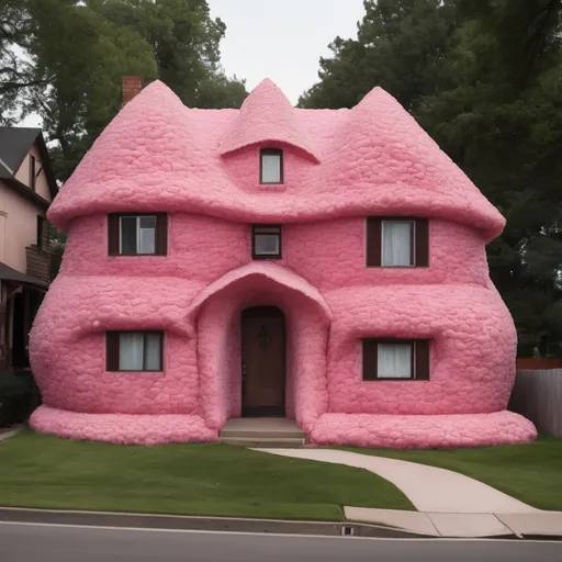 Prompt: House made of vaginas 
