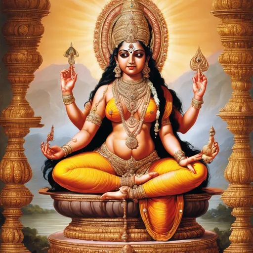 Prompt: Hindu goddess mons pubis
