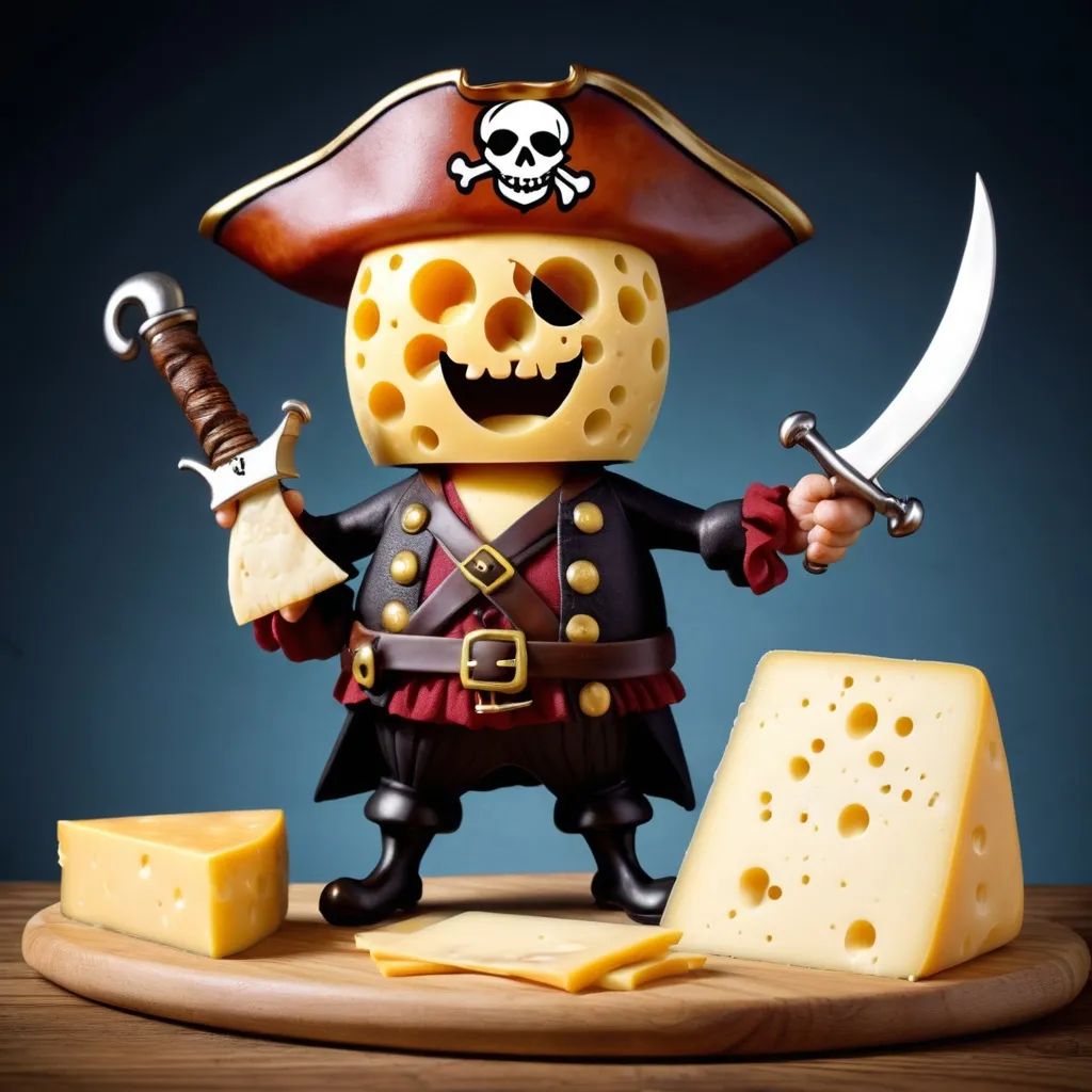 Prompt: Pirate cheese