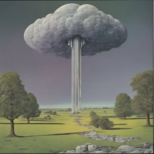 Prompt: Cover of Ambledon, Silch, and Snippet’s album “Grey Songs for Grey Skies”

Technicolor, mod, 1972, prog rock,