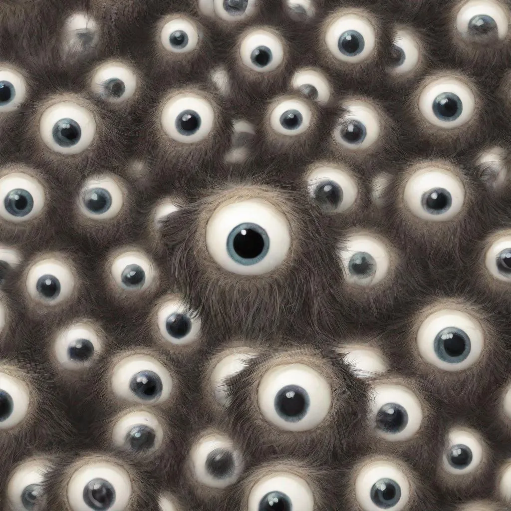 Prompt: Hairy eyeballs 