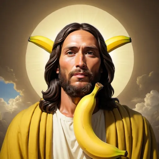 Prompt: banana jesus