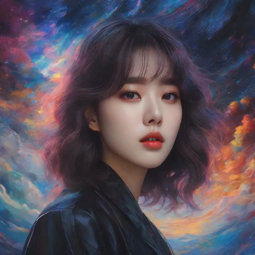 Prompt: cosmic horror, Kpop, impressionism, naturalism, surrealism, scenic, portrait, realistic, uhd, 4k, 8k, autism,