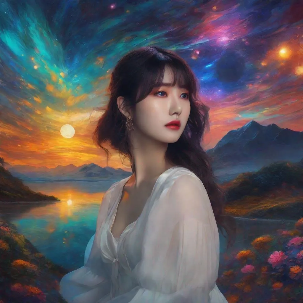 Prompt: cosmic horror, Kpop, impressionism, naturalism, surrealism, scenic, portrait, realistic, uhd, 4k, 8k, autism,