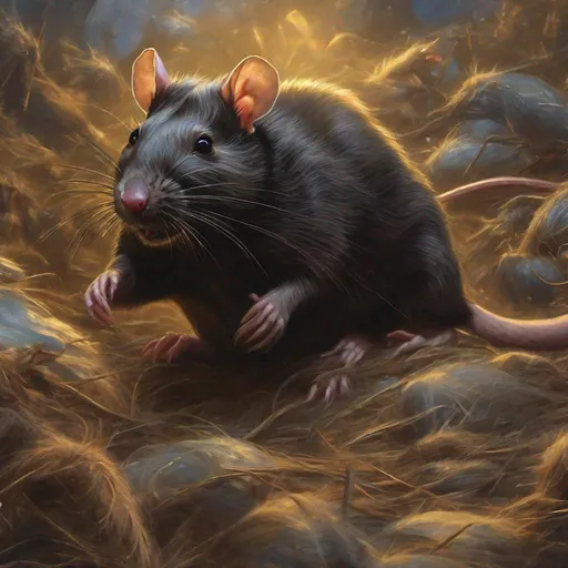 Prompt: Rat king. Giant Rats invading earth, there are too many we cannot stop them, ITS OVER, RUN.

cosmic horror, eldritch horror, giant rats, impressionism, naturalism, surrealism, portrait, realistic, uhd, 4k, 8k, autism,