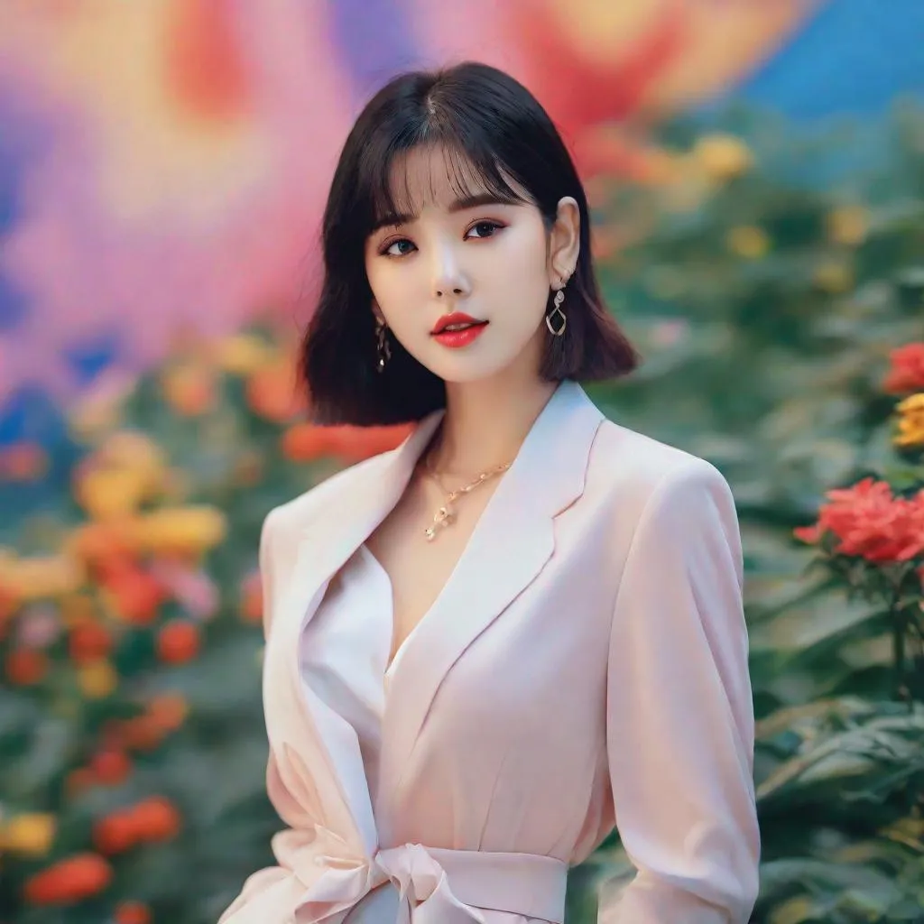 Prompt: eunha,  slim thick, uhd, realistic, 4k, 8k,  photoshoot, fauvism