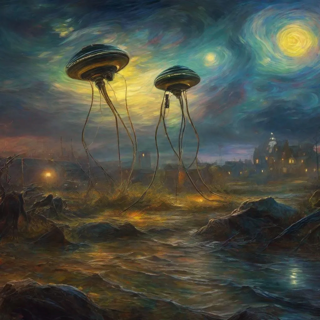 Prompt: war of the worlds tripod
cosmic horror, eldritch horror, giant rats, impressionism, naturalism, surrealism, portrait, realistic, uhd, 4k, 8k, autism, van gogh style painting