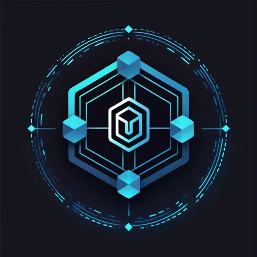 Prompt: create a image for the background of website of blockchain company, it should contain blockchain elements in it and giving an attractive look for client. mainly for ethereal and solana