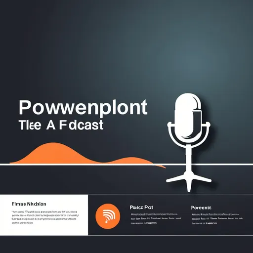 Prompt: powerpoint template for a podcast