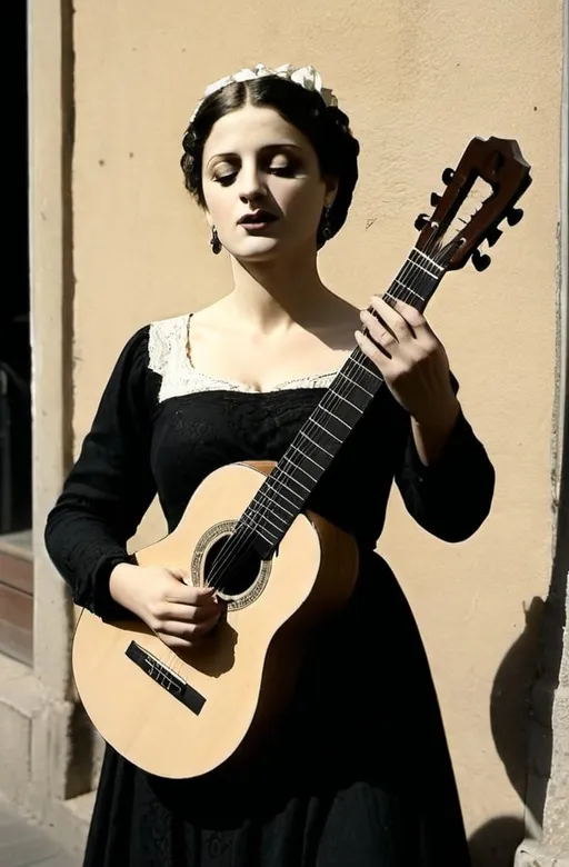 Prompt: Create image of a fado music like the reference
