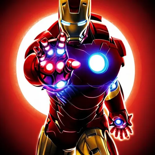 Prompt: marvel avenger Iron man beautiful amor
