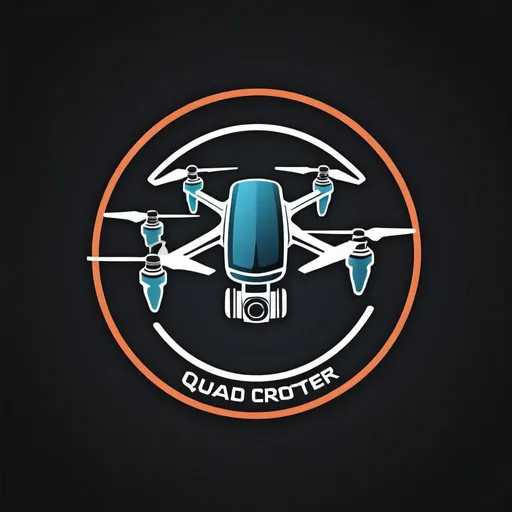 Prompt: A quad-copter drone logo