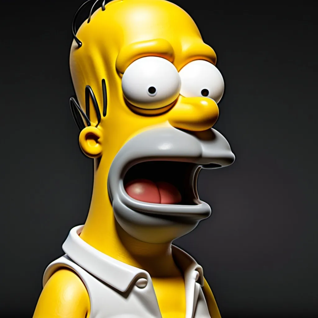 Prompt: Homer in 3d
