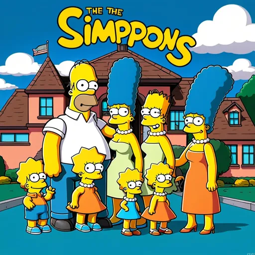 Prompt: The Simpsons world 