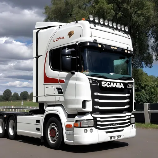 Prompt: A beautiful scania lorrie



