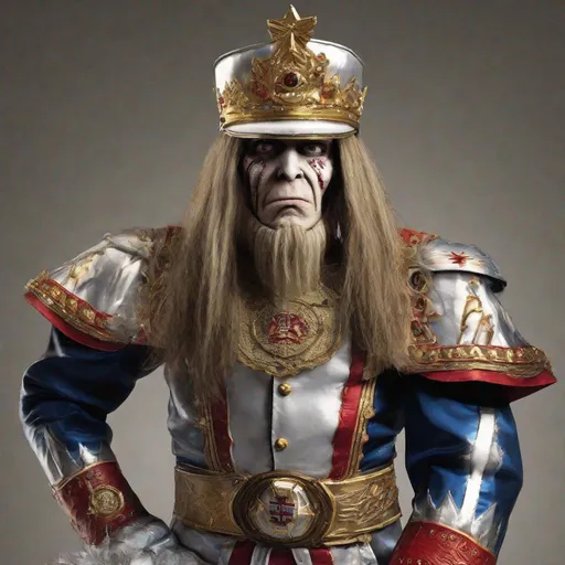 Prompt: Eddie from Iron Maiden is a tsar