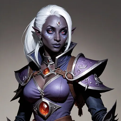 Prompt: Dungeons and dragons, drow, artificer
