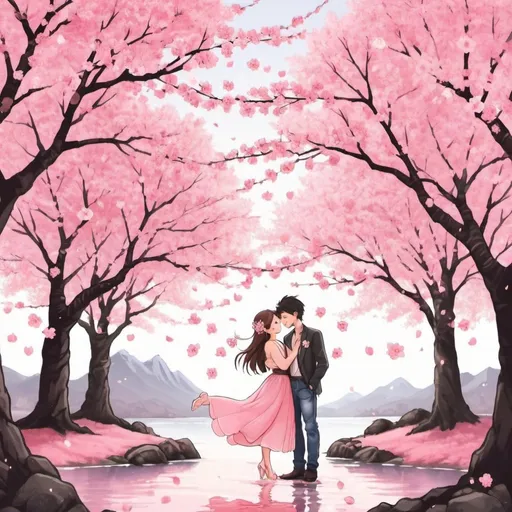 Prompt: Cherry Blossom Love