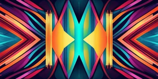 Prompt: Horizontal colored pattern with a frame border, abstract, vibrant colors, high quality, digital art, modern, geometric shapes, colorful, energetic vibe, dynamic composition, detailed, professional lighting