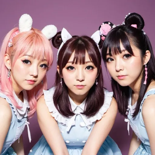 Prompt: j-pop band named kawaii sparkle