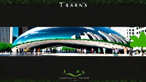 Prompt: Create large space ship structure made of stainless steel that resembles the Bean in Chicago also known as Cloud Gate that is completely green vegetation on the inside and has Tarian's green logo on the outside. Tarian's at plantbased.cloud 

Slogan should read: Stand under Tarian's umbrella because the future is plantbased.cloud 