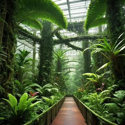 Prompt: Artificial rainforest 