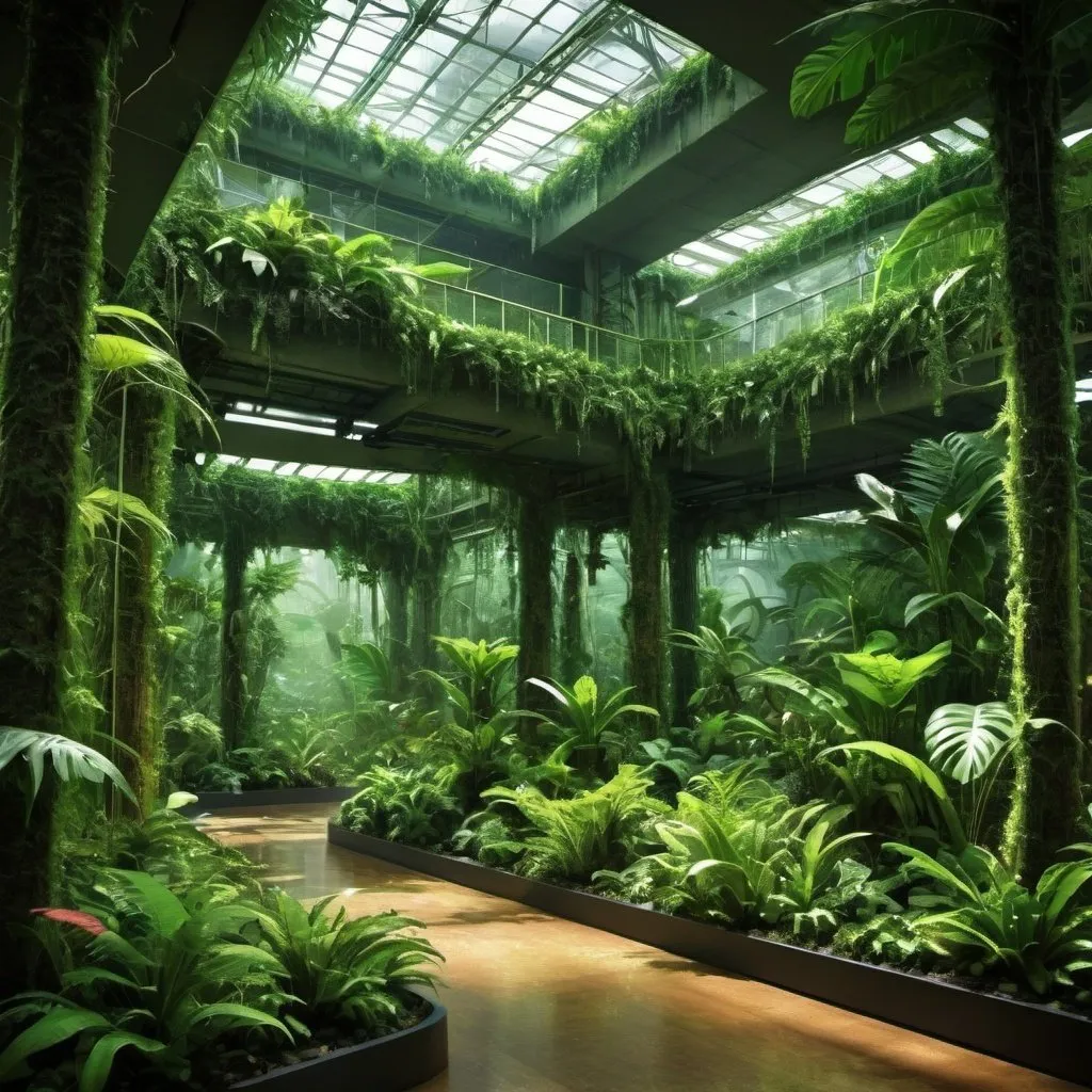 Prompt: Artificial rainforest 