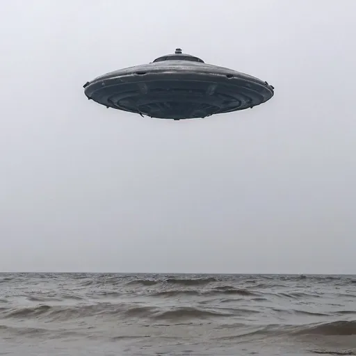 Prompt: Ufo crashed into the Baltic sea submerged in the water 