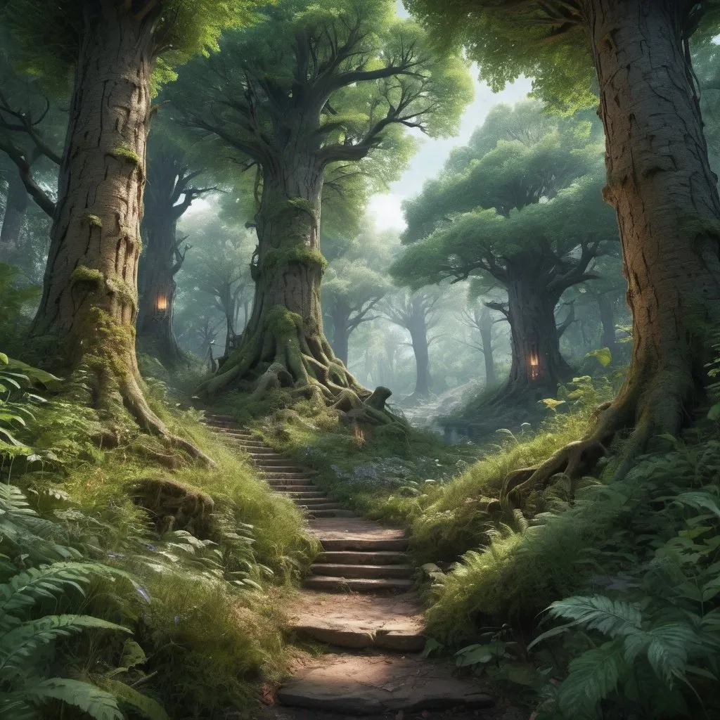 Prompt: ((best quality)), ((masterpiece)), ((realistic,digital art)), (hyper detailed), DonM5yn1hXL Forest,fantasy, fariytale, magical, magic, 8K, HDR  