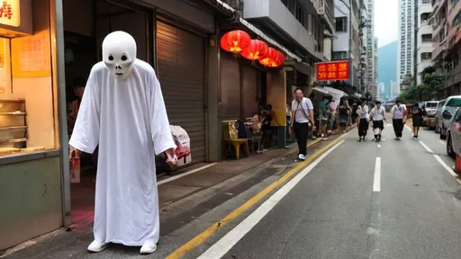 Prompt: Hungry ghost on Hong Kong street