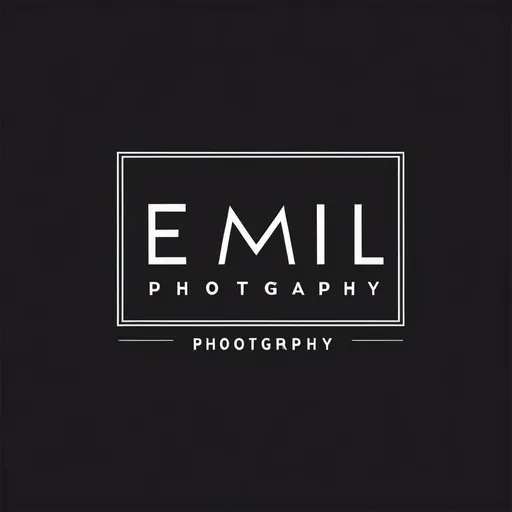 Prompt: (accurately spelled text "EMIL SILVA PHOTOGRAPHY"), logo design, minimalist, sleek, professional, camera icon integrated, elegant typography, high contrast colors, modern aesthetic, bold lines, visually striking, perfect for branding, suitable for print and digital use, emphasizes creativity and artistry, versatile layout suitable for various backgrounds.