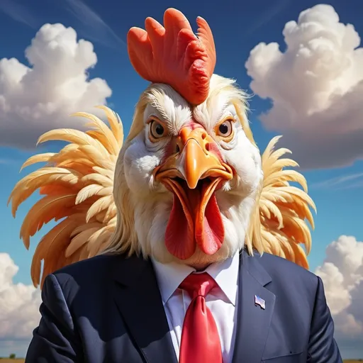 Prompt: Donald trump as chicken
