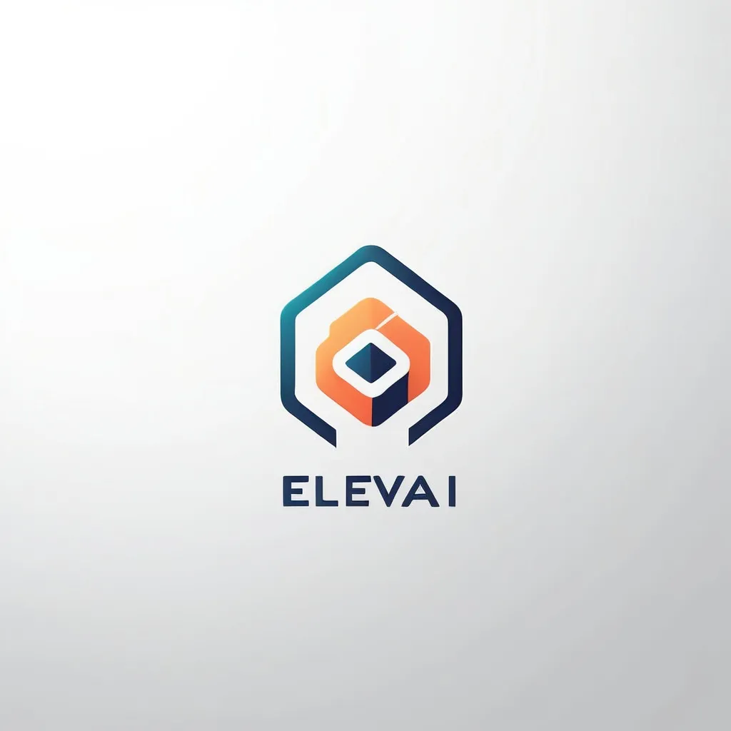 Prompt: Create a logo for a company called ElevAI. The AI part is a key indicator that AI technology will be used on the product. It must be clean and professional, but also inspire 