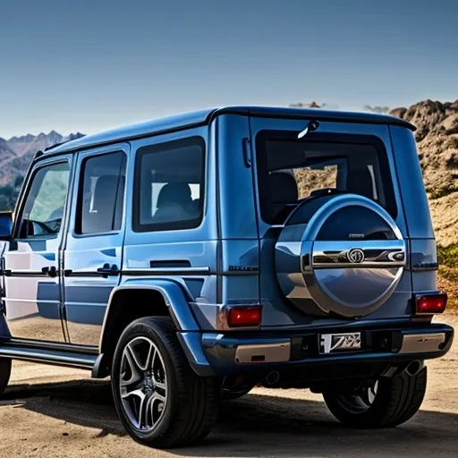 Prompt: Describing a G wagon car