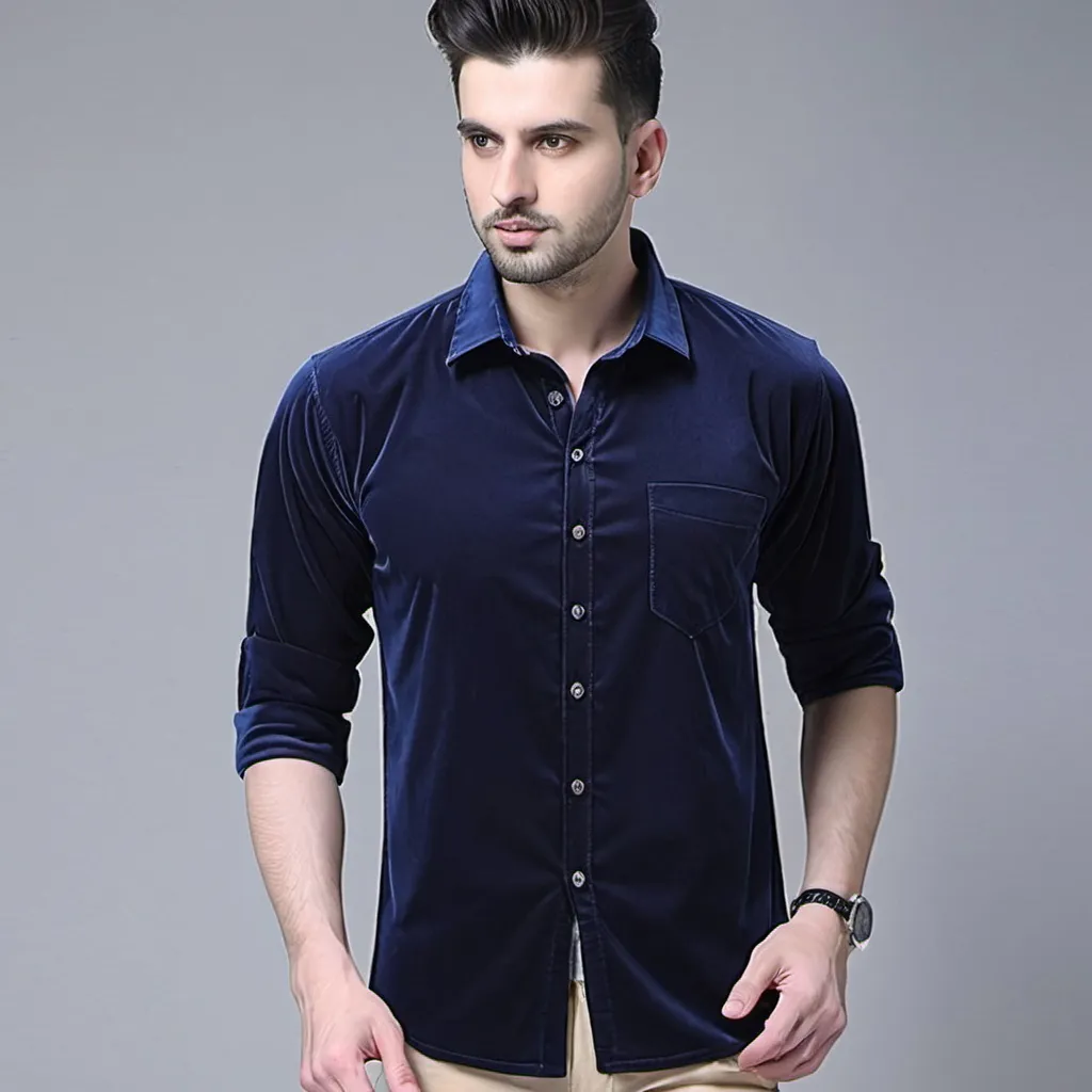 Prompt: IndoPrimo Casual Shirt for Men | Shirt for Men | Men Stylish Shirt | Hoodie Shirt Men | Corduroy Shirt Men