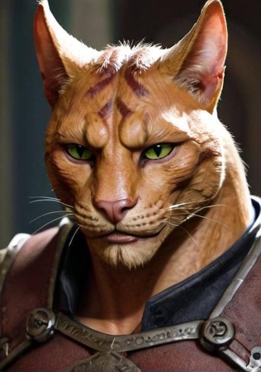 Prompt:  Bara khajiit dilf dominant