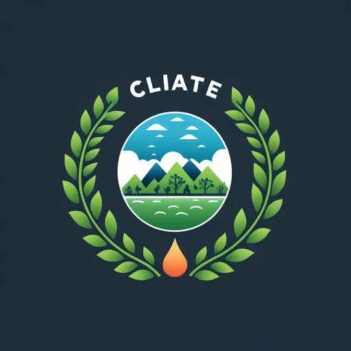 Prompt: Logo of an association that deals with climate