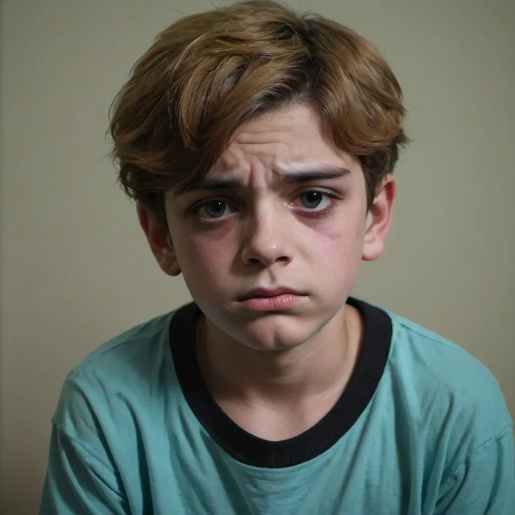 Prompt: Ver sad transgender boy